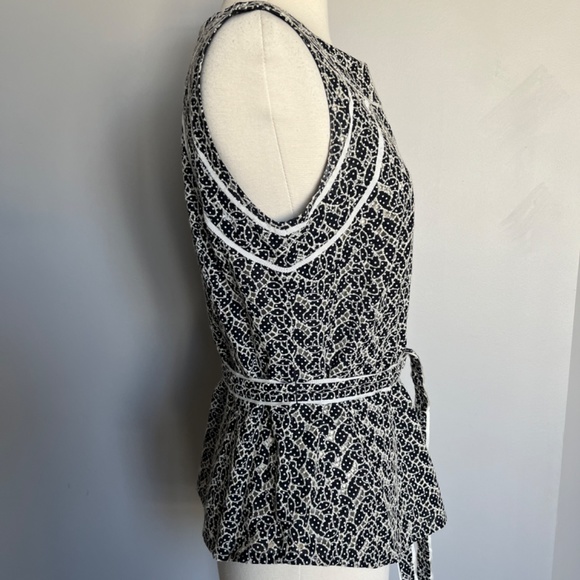 Eileen Fisher Long-Sleeve Black Silk Jersey Relaxed‎ Tunic Top w/ Sheer Layer - Picture 2 of 13